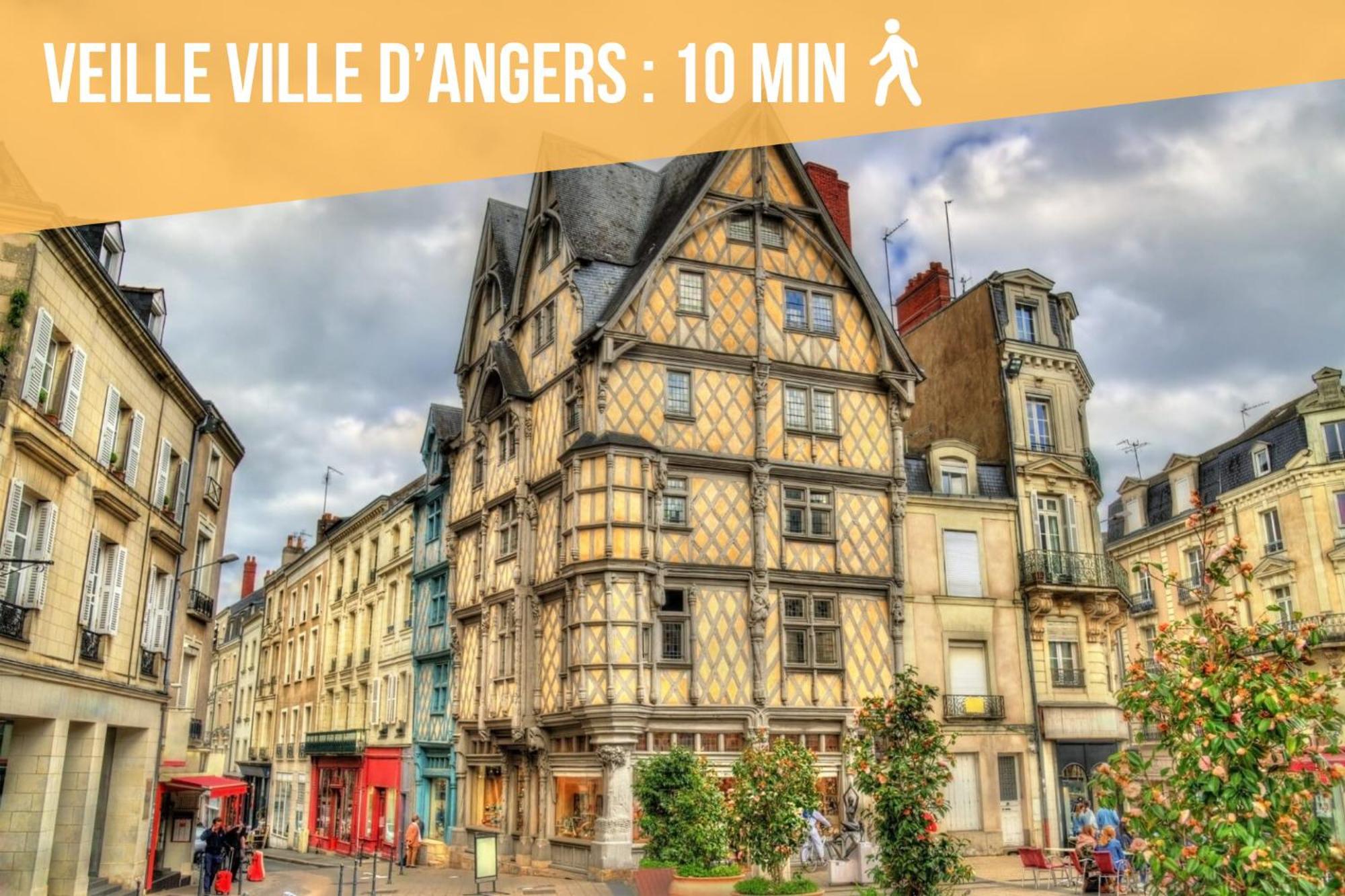 Appartement Coeur De Ville 昂热 外观 照片